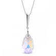 925 Sterling Silver Pendant with Chain with Aurora Borealis Crystal of Swarovski (NN610622AB)