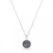 925 Sterling Silver Pendant with Chain with Silver Night Crystal of Swarovski (NR112212SN)