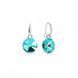 Сережки зі срібла 925 проби з Бірюзою Swarovski (KW112212LTU)