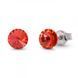 Сережки гвоздики зі срібла 925 проби з Сапфірами Падпараджа Swarovski (K1122SS29PA)