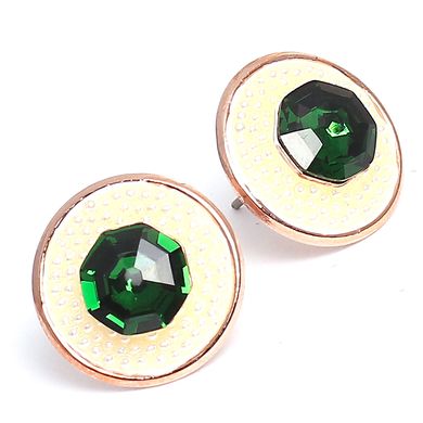 Серьги. Emerald. Артикул DGE-4164, Изумруд, Swarovski