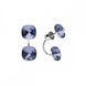 Сережки з срібла 925 проби з Лавандовим Аметистом Swarovski (KF447010PL)