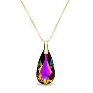 Кулон з ланцюжком з срібла 925 проби з Султанітом Swarovski (NG610024VM), Султаніт, Swarovski