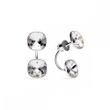 925 Sterling Silver Earrings with Crystals of Swarovski (KF447010C)