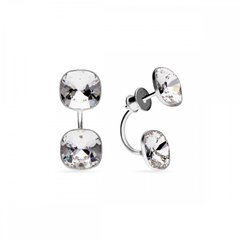 925 Sterling Silver Earrings with Crystals of Swarovski (KF447010C), Crystal, Swarovski