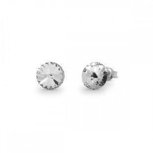Сережки гвоздики зі срібла 925 проби з Фіанітами Swarovski (K1122SS39C), Фіаніт, Swarovski