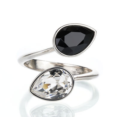 926 Sterling Silver Ring with Crystals of Swarovski (P4320JC), Crystal, Swarovski, Adjustable