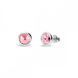 925 Sterling Silver Studs with Light Rose Crystals of Swarovski (KR1122SS29LR)