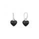 Сережки зі срібла 925 проби з Оніксами Swarovski (KW2808J)