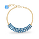 Браслет з срібла 925 проби з Аквамаринами Swarovski (BG3MESH925AQ)