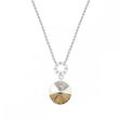925 Sterling Silver Pendant with Chain with Golden Shadow Crystal of Swarovski (NC642812GS), Crystal, Golden Shadow, Swarovski