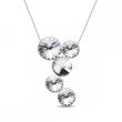 925 Sterling Silver Pendant with Chain with Crystals of Swarovski (NK1122C)