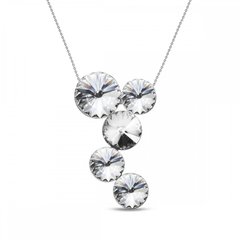 925 Sterling Silver Pendant with Chain with Crystals of Swarovski (NK1122C), Crystal, Swarovski