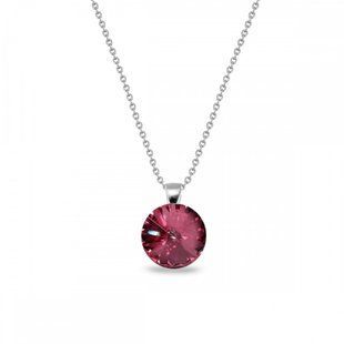 Кулон с цепочкой с серебра 925 пробы с Антик Шпинель Swarovski (N112212AP), Шпинель, Swarovski