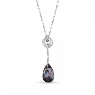 Кулон с цепочкой из серебра 925 пробы с Александритом Swarovski (NCK610616SN), Александрит, Swarovski