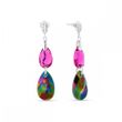925 Sterling Silver Earrings with Crystals of Swarovski (KC323061061FRD)