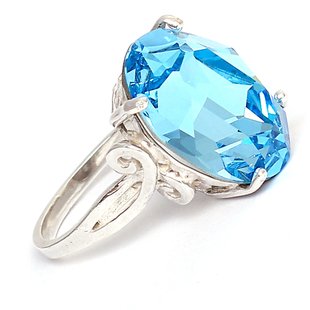 Кольцо. Aquamarine. Артикул DGR-1165, Аквамарин, Swarovski, 19