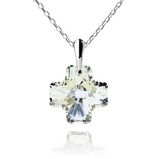 Кулон с цепочкой с серебра 925 пробы с Опалами Swarovski (NS686620AB), Опал, Swarovski