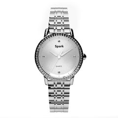 Жіночиий наручний годинник. Фіаніт Swarovski. Артикул 210611-S, Фіаніт