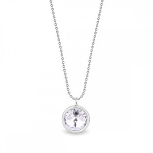 925 Sterling Silver Pendant with Chain with Crystal Crystal of Swarovski (NB1122SS29C), Crystal, Swarovski