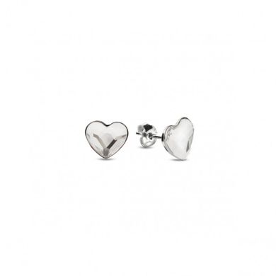 925 Sterling Silver Stud Earrings with Crystals of Swarovski (K2808C), Crystal, Swarovski