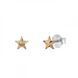925 Sterling Silver Studs with Golden Shadow Crystals of Swarovski (K47455GS)