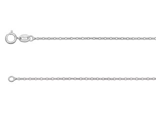 925 Sterling Silver 1.3mm Trace Chain 45cm (C1345T), Fine jewellery