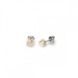 Сережки гвоздики зі срібла 925 проби з Зототистими Цитринами Swarovski (K48414GS), Цитрин, Swarovski