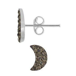 Серебряные серьги-гвоздики. Бриллиантовый Александрит Swarovski. Артикул 6967-BD, Александрит, Swarovski