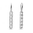 925 Sterling Silver Earrings with Crystals of Swarovski (KWOMESH4C)