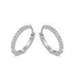 Сережки зі сталі з Фіанітами Swarovski (SK002C-S)