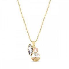 925 Sterling Silver Pendant with Chain with Golden Shadow Crystal of Swarovski (NG2201MIX1CGS), Crystal, Golden Shadow, Swarovski