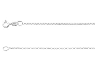 925 Sterling Silver 1.4mm Belcher Chain 45cm (C1445B), Fine jewellery