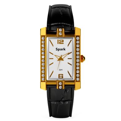 Жіночий позолочений годинник з Фіанітами Swarovski (Z1690BLC), Фіаніт, Swarovski