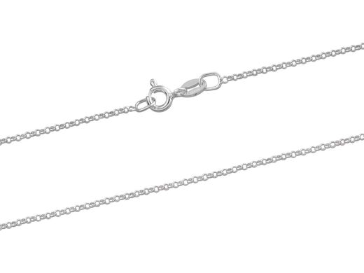 925 Sterling Silver 1.4mm Belcher Chain 45cm (C1445B), Fine jewellery