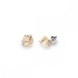 925 Sterling Silver Stud Earrings with Golden Shadow Crystals of Swarovski (K48416GS), Golden Shadow, Swarovski