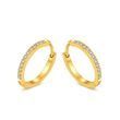 Сережки зі сталі з Фіанітами Swarovski (SGK002C-M)