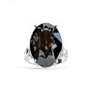 Кольцо из серебра 925 пробы с Александрит Серебряная Ночь Swarovski (3016456221), Александрит, Swarovski, 18