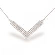 925 Sterling Silver Necklace with Crystal Crystals of Swarovski (NMESHV4C)