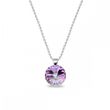 925 Sterling Silver Pendant with Chain with Vitrail Light Crystal of Swarovski (N112212VL)