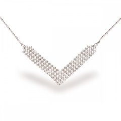 925 Sterling Silver Necklace with Crystal Crystals of Swarovski (NMESHV4C), Crystal, Swarovski