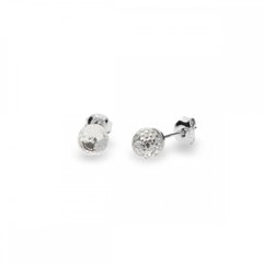 Сережки гвоздики з срібла 925 проби з Фіанітами Swarovski (K48696C), Фіаніт, Swarovski
