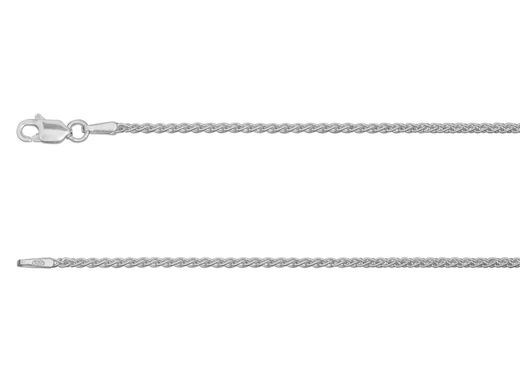 925 Sterling Silver 1.5mm Spiga Chain 45cm (C1545S), Fine jewellery