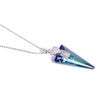 925 Sterling Silver Pendant with Chain with Bermuda Blue Crystal of Swarovski (N6480BB)