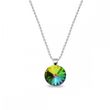 925 Sterling Silver Pendant with Chain with Vitrail Medium Crystal of Swarovski (N112212VM)