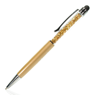 Ручка. Golden Shadow. Артикул BALLPEN-GOLDEN, Цитрин, Swarovski