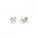 Серьги гвоздики с серебра 925 пробы с Фианитами Swarovski (KG48416C)