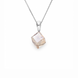 Кулон с цепочкой с серебра 925 пробы с Зототистым Цитрином Swarovski (WJ48416GS)