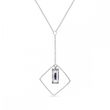 925 Sterling Silver Pendant with Chain with Crystal of Swarovski (NSQ646513C), Crystal, Swarovski