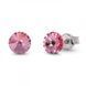 925 Sterling Silver Studs with Light Rose Crystals of Swarovski (K1122SS29LR)